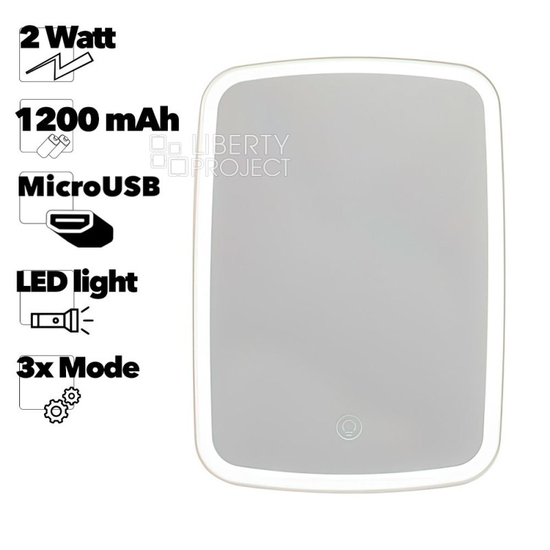 Зеркало косметическое Xiaomi Jordan Judy LED Makeup Mirror NV026 (белое)