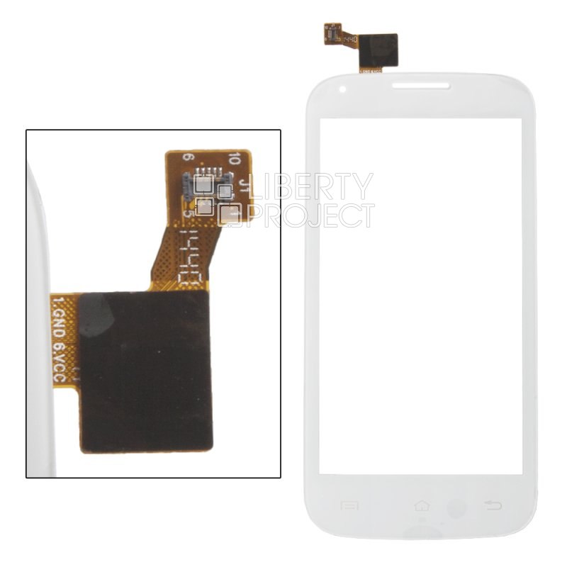 Тачскрин для Fly IQ4406 Era Nano 6 (белый)