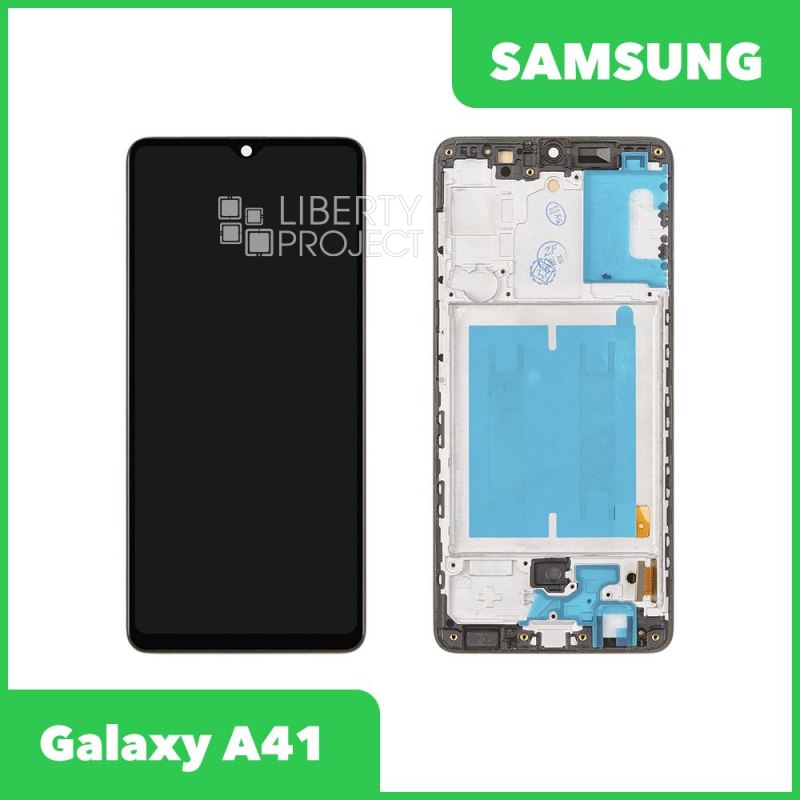 LCD дисплей для Samsung Galaxy A41 SM-A415 в сборе с тачскрином в рамке Incell (черный)