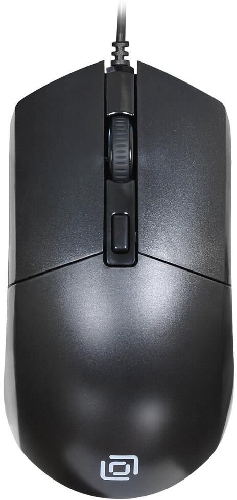 OKLICK Мышь Оклик 207M черный оптическая (2400dpi) USB (4but)