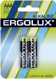 Элементы питания ERGOLUX (11743) LR03 Alkaline BL-2