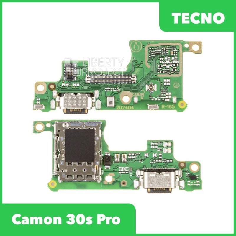 Шлейф/FLC Tecno Camon 30s Pro на системный разъём/микрофон