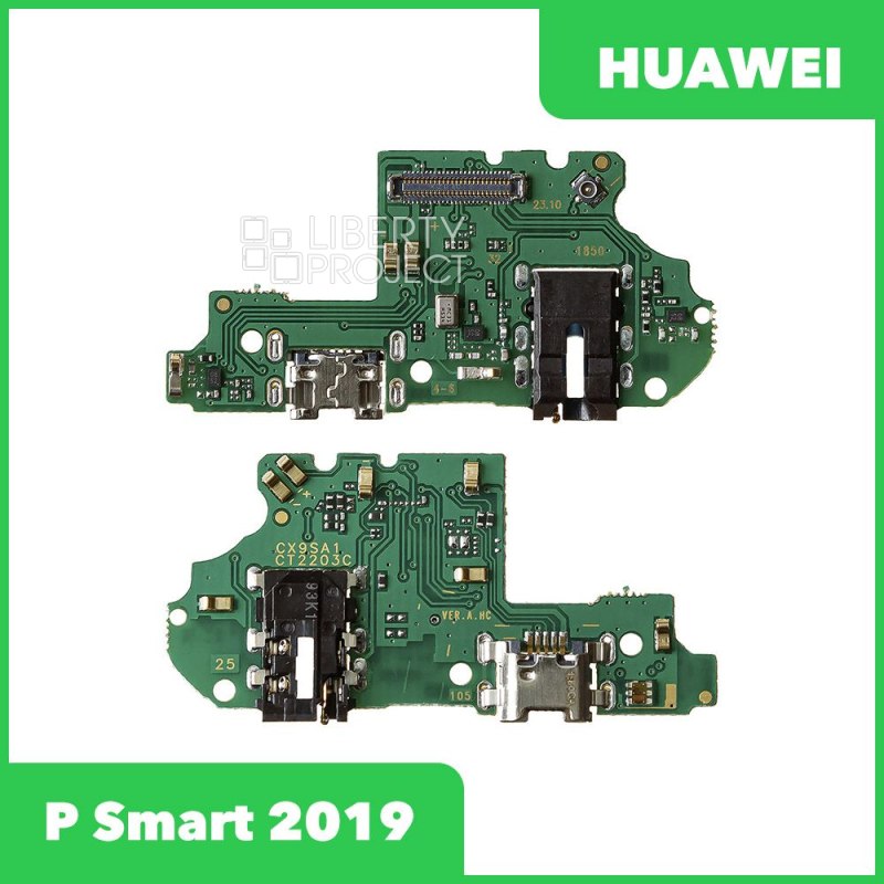 Шлейф/FLC Huawei P Smart 2019 (POT-LX1) на системный разъём/гарнитура/микрофон