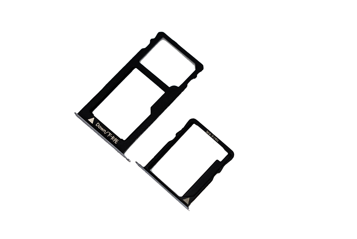 SIM лоток (Держатель сим карты) для Huawei Honor 5X 2in1 черный