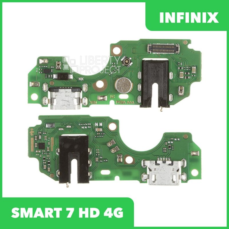 Шлейф/FLC Infinix SMART 7 HD 4G на системный разъём/микрофон