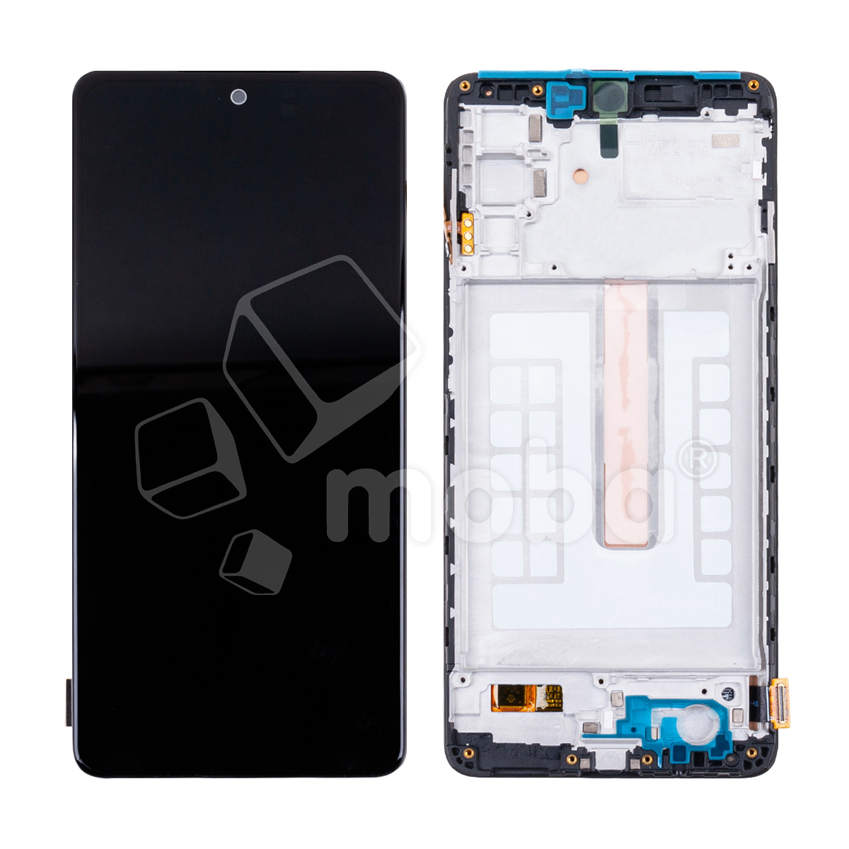 Дисплей для Samsung Galaxy M52 5G (M526B) модуль с рамкой Черный - (OLED) (Full Size)