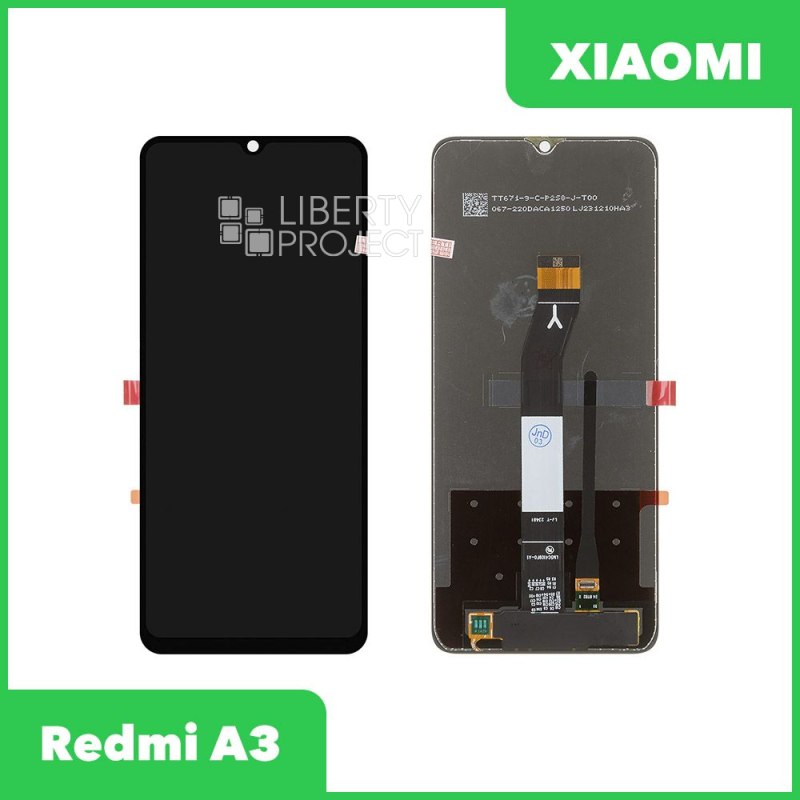LCD дисплей для Xiaomi Redmi A3/A3x/Poco C61 с тачскрином (черный) OR LCD