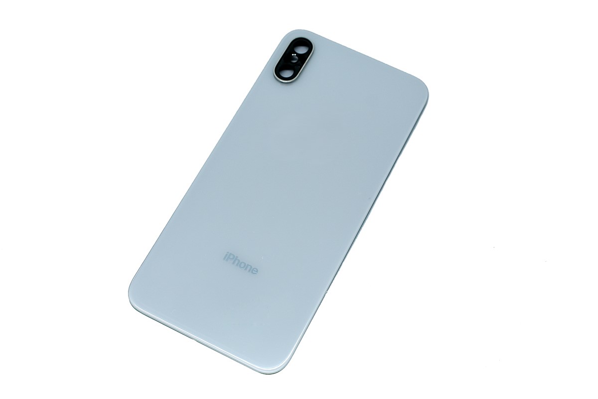 Задняя крышка для iPhone X со стеклом камеры Белый
