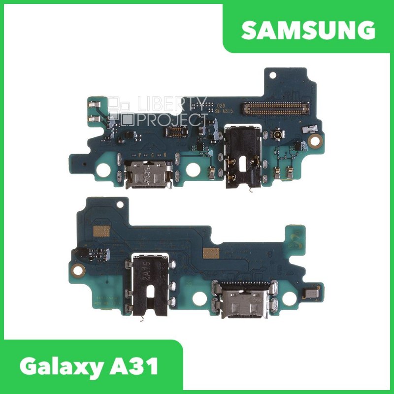 Шлейф/FLC Samsung Galaxy A31 SM-A315 на системный разъём/разъём гарнитуры/микрофон (оригинал)