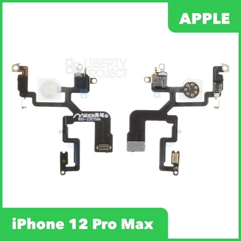 Шлейф/FLC iPhone 12 Pro Max микрофон/вспышка