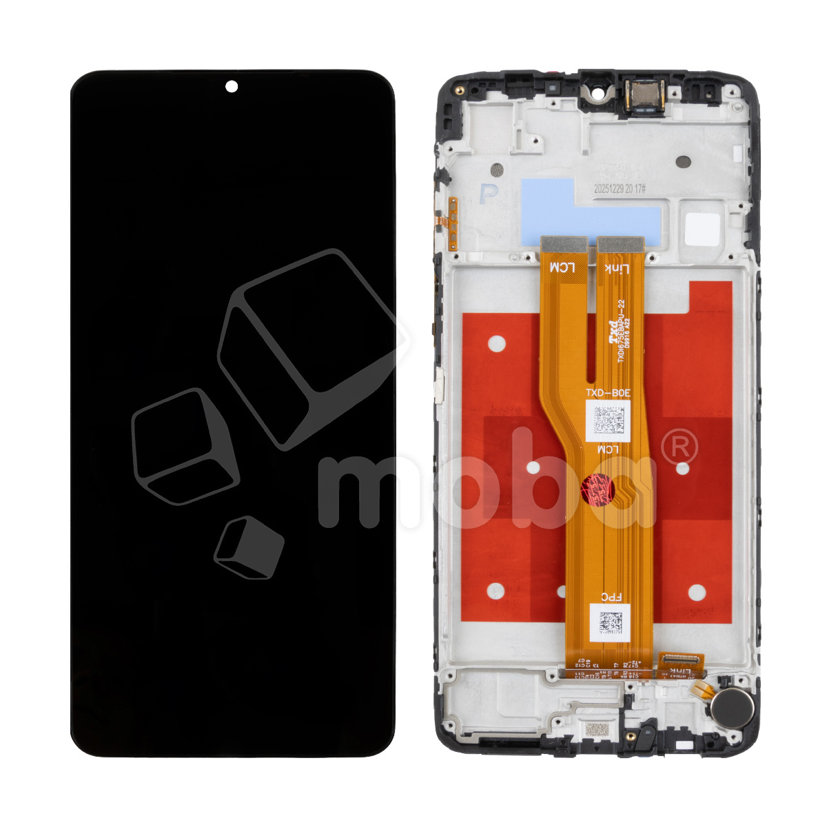 Дисплей для Samsung Galaxy A07 4G (A075F) модуль с рамкой Черный - OR