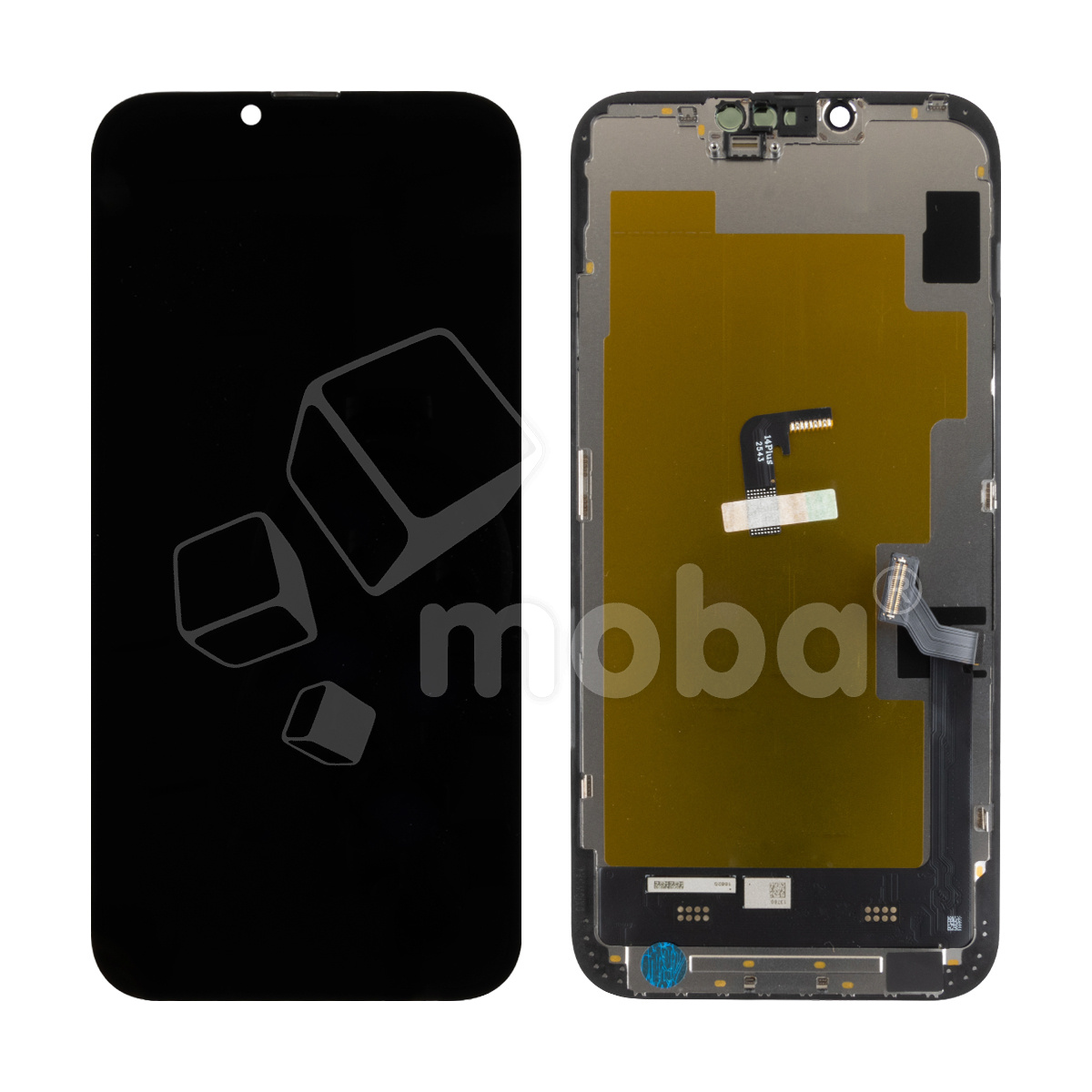 Дисплей для iPhone 14 Plus (A2887) в сборе с тачскрином Черный - (Soft OLED) (площадка под IC)