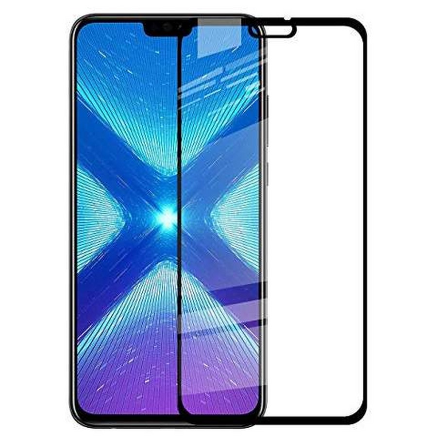 Защитное стекло 3D/5D/6D/9D/10D полноэкранное Full Glue (тех.пак) для Huawei Y9 (2019) черный