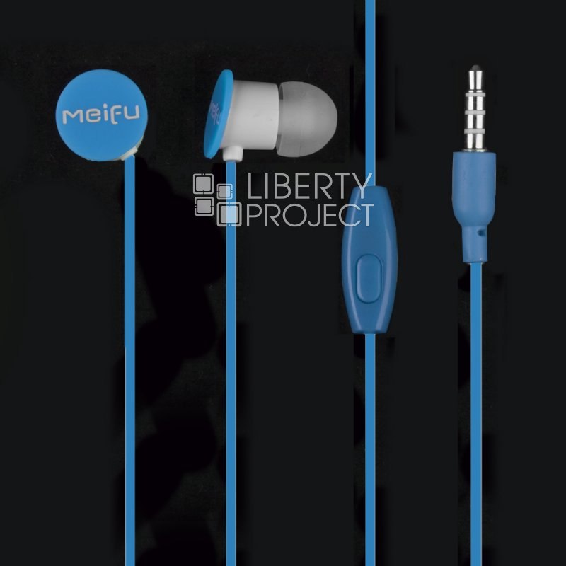 Гарнитура Meifu MF 095-MIC (синий/коробка)