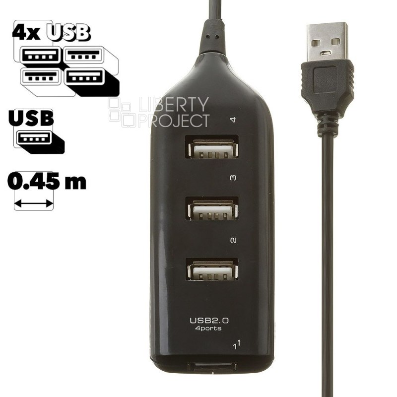 USB HUB на 4 порта (блистер)