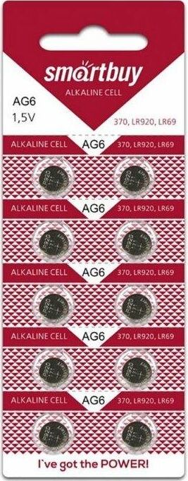Элементы питания SMARTBUY (SBBB-AG6-10B)AG6-10B