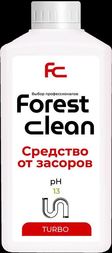 FOREST CLEAN Гель для устранения засоров "TURBO" 1л