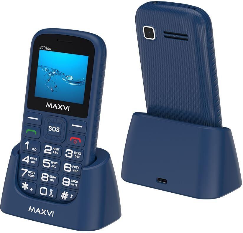Мобильный телефон MAXVI B201ds синий