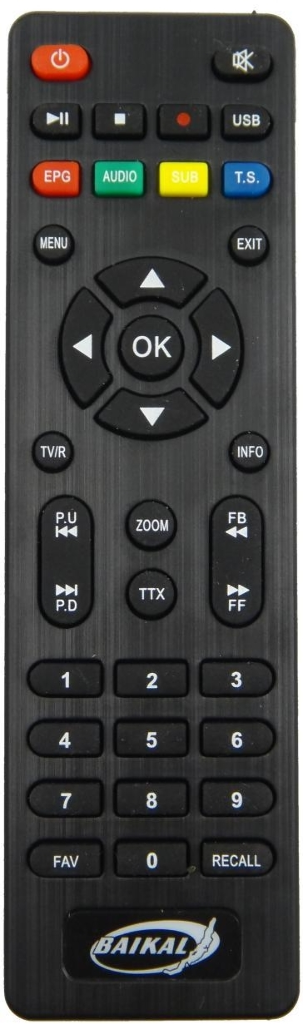 Пульт Baikal (Байкал) HD981 для DVB-T2 ресивера