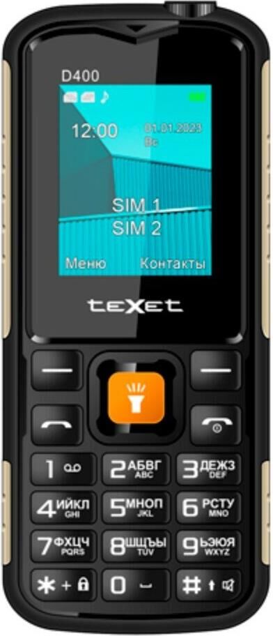 Телефон мобильный TEXET TM-D400 Black