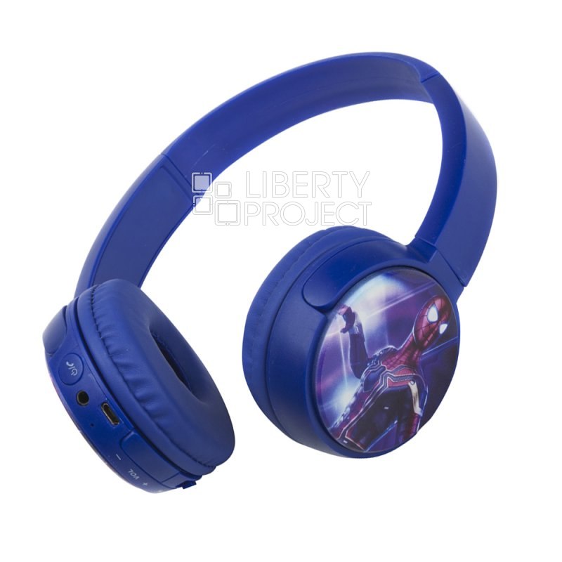 Bluetooth беспроводная гарнитура AVENGERS KR-1000 "Spider Man" (синяя)