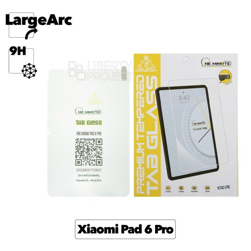 Защитное стекло "One Minute" для Xiaomi Pad 6 Pro 3D UV Glue Nano Liquid Full Curved Glass