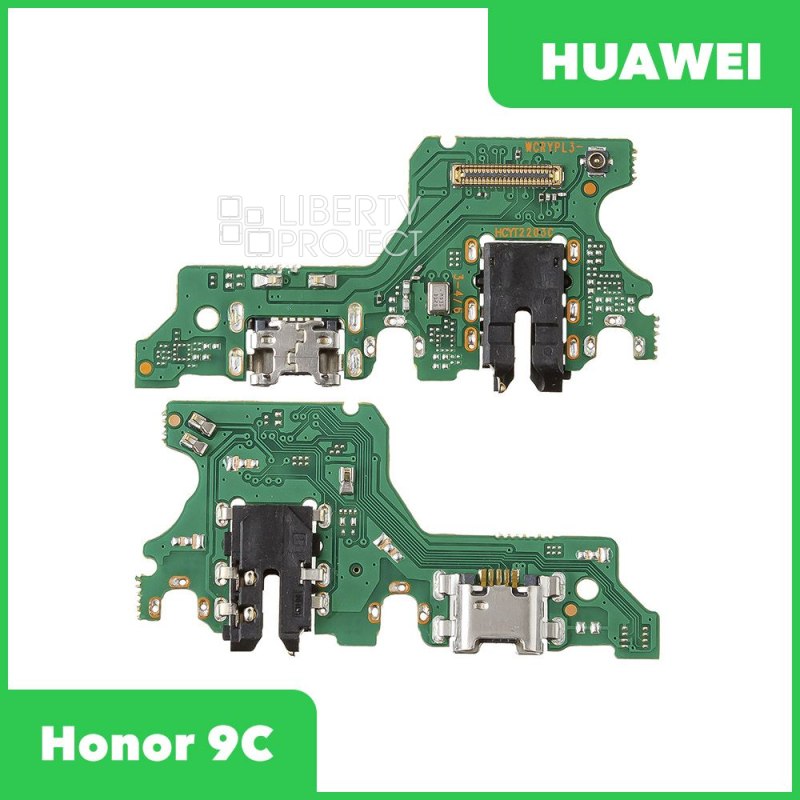 Шлейф/FLC Huawei Honor 9C (AKA-L29) на системный разъём/разъём гарнитуры/микрофон