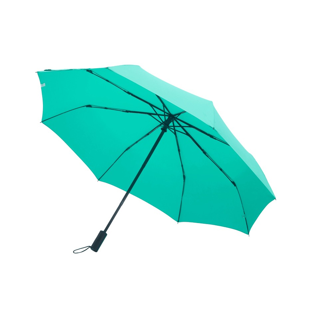 Зонт RiSETIME, Three-fold Eight-frame Automatic Umbrella, автоматический, складной, цвет: бирюзовый