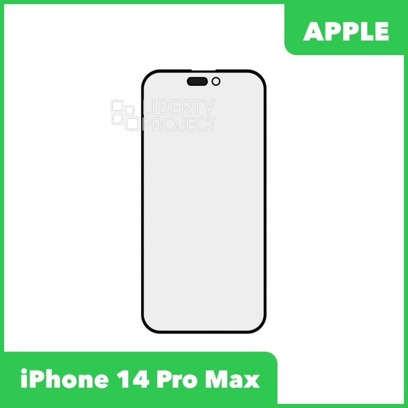 G+OCA PRO стекло для IPhone 14 Pro Max олеофобное покрытие (черный)