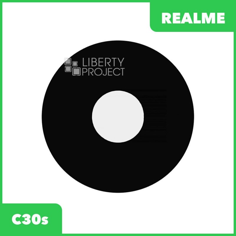Стекло задней камеры для Realme C30s (черный)