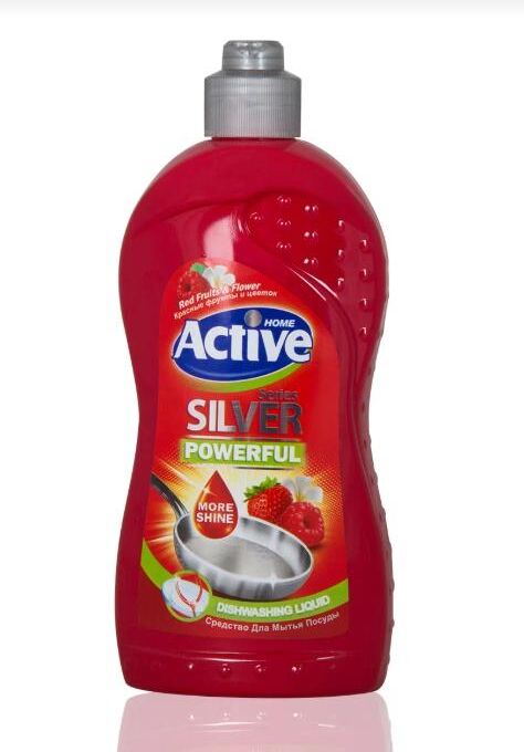 ACTIVE Гель для мытья посуды "Клубника и малина", 500 мл Red (511301203)