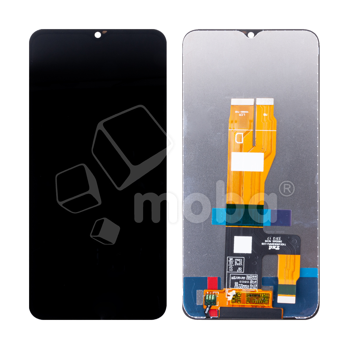 Дисплей для Realme C30s (RMX3690) в сборе с тачскрином Черный - OR (HD+, 300 Кд/м2, 60 Гц)