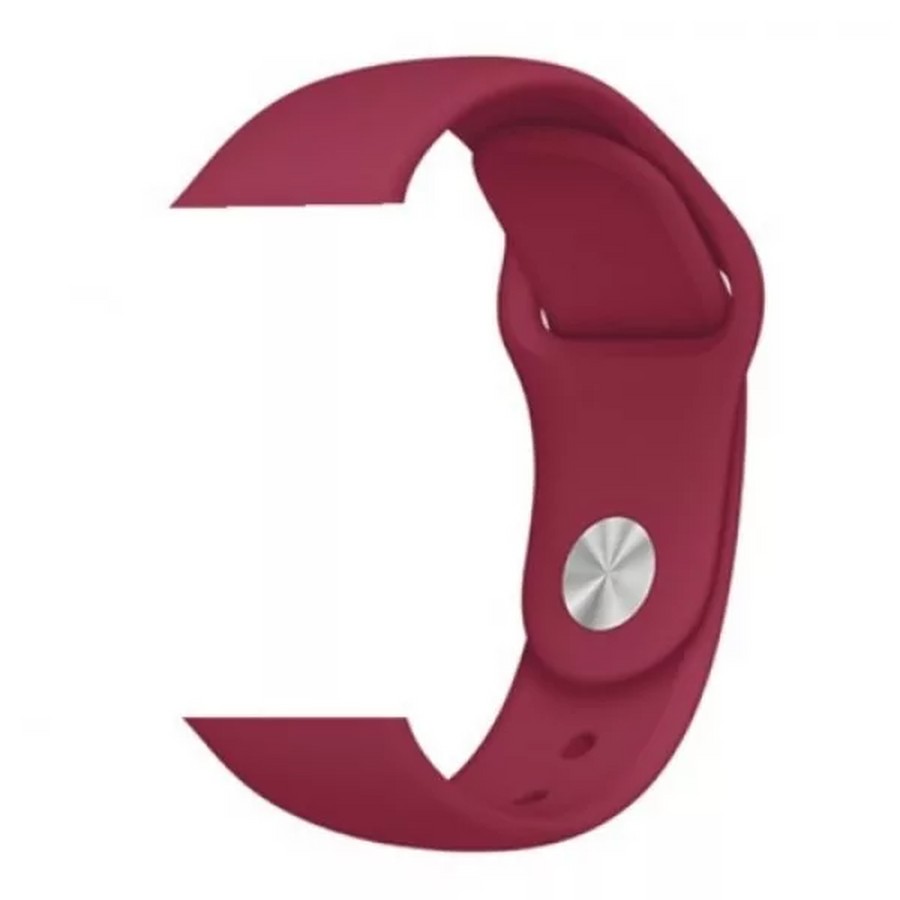 Силиконовый ремешок для Apple Watch 38/40/41mm бордовый