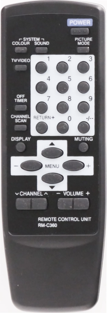 Пульт Huayu RM-C360 черный для телевизора JVC