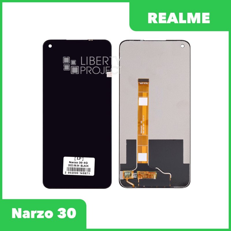 LCD дисплей для Realme 6S/6/7/Narzo 30 4G/20 Pro с тачскрином (черный)