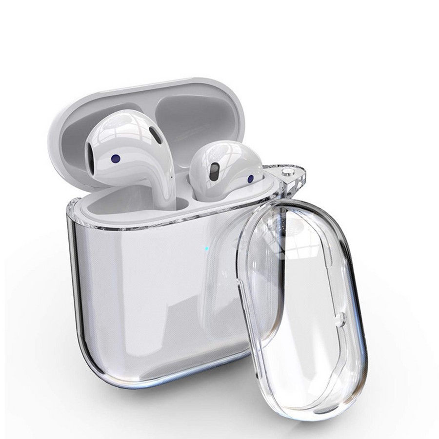 Силиконовый чехол для Apple AirPods 1/2 прозрачный