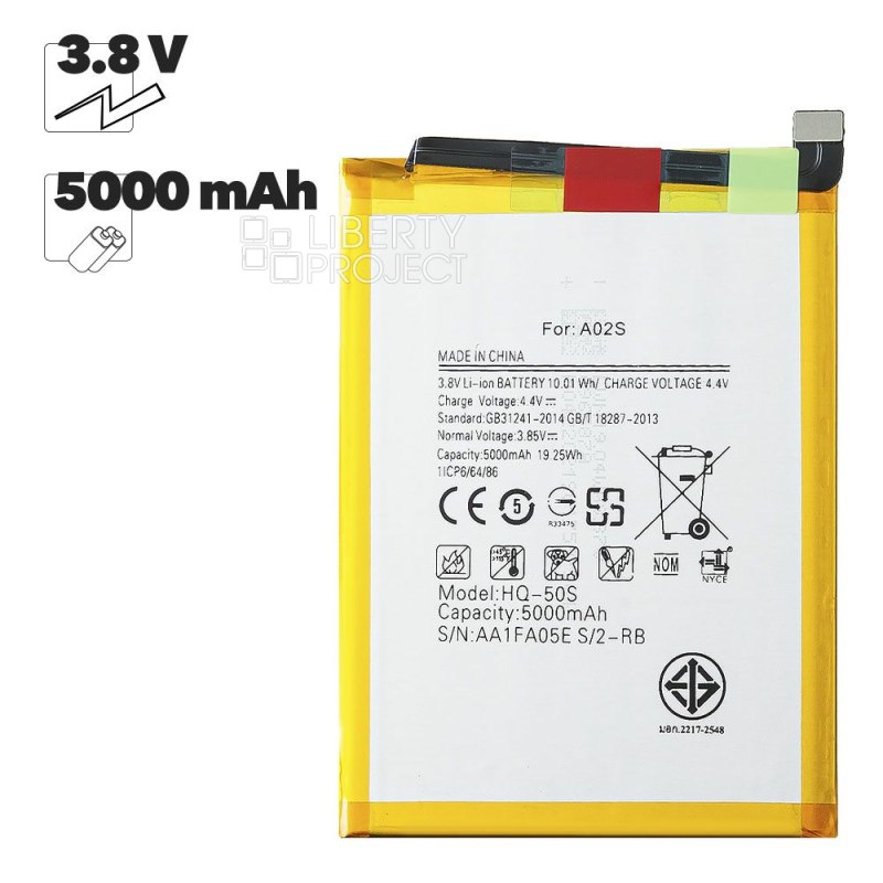 Аккумулятор (АКБ) Samsung HQ-50S (A025F/A02s/A037F/A03s) (SCUD-WT-W1) 100% Filling Capacity