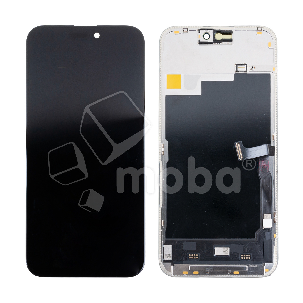 Дисплей для iPhone 15 Pro Max (A3106) в сборе с тачскрином Черный - (Soft OLED, Full HD, 120 Гц) (с верификацией = с привязкой без ошибки)