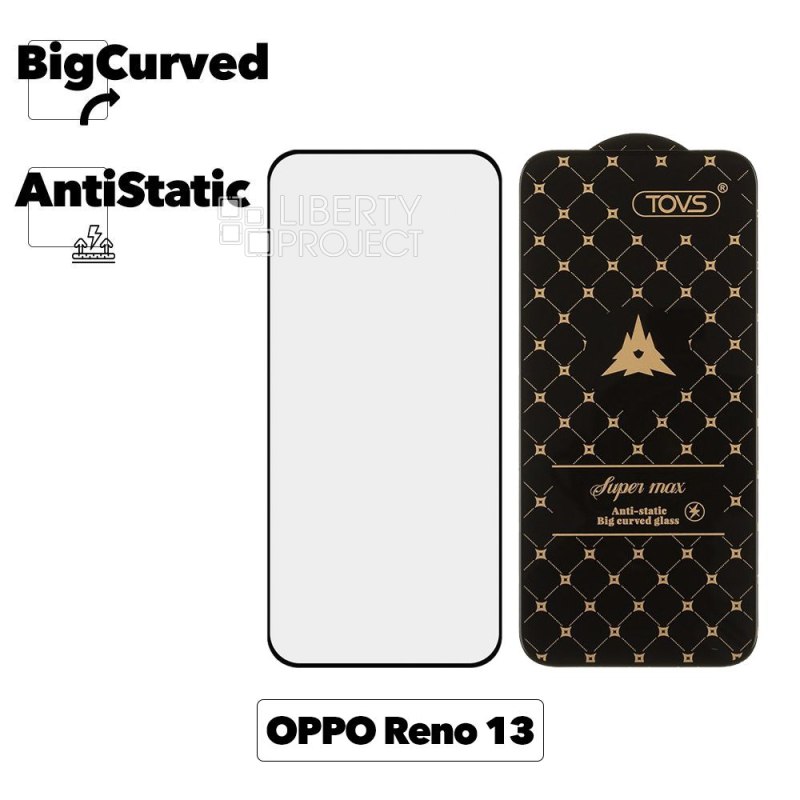 Защитное стекло для OPPO Reno 13 Super max Anti-static big curved glass