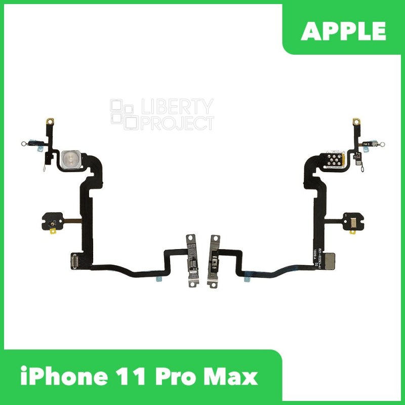 Шлейф/FLC iPhone 11 Pro Max на кнопку включения/микрофон/вспышка