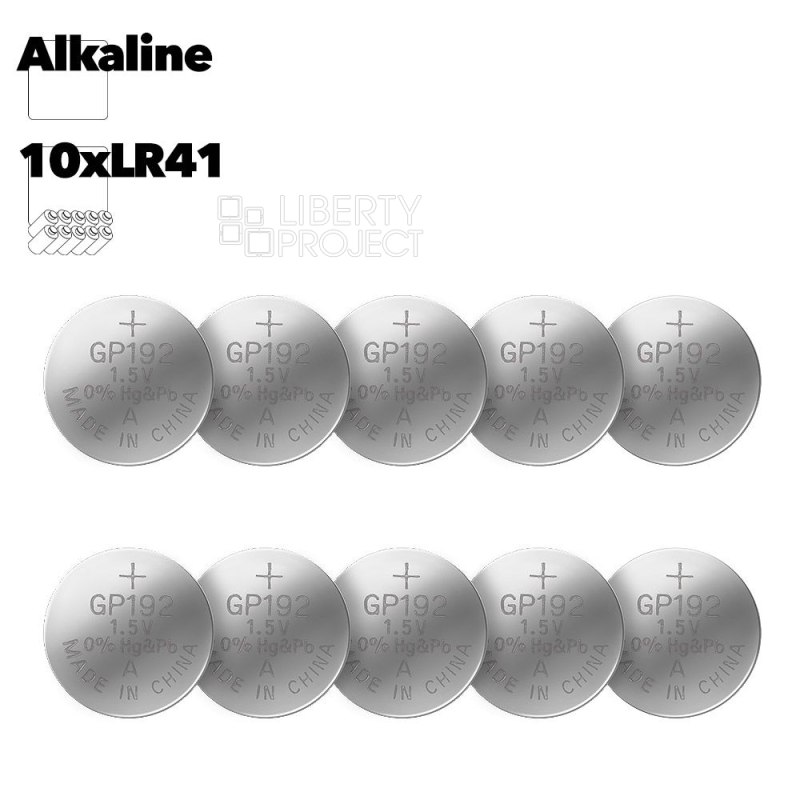 Батарейка GP G3/LR736/LR41/392A/192 BL10 Alkaline 1.5V отрывные (10 шт)