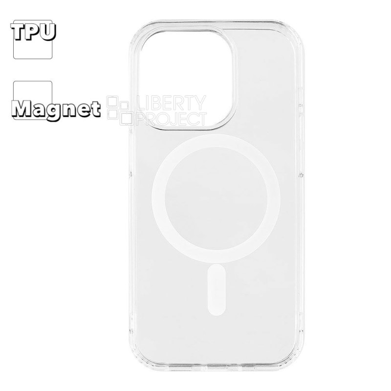 Чехол HOCO Magnetic для Apple iPhone 14 Pro, TPU (прозрачный)