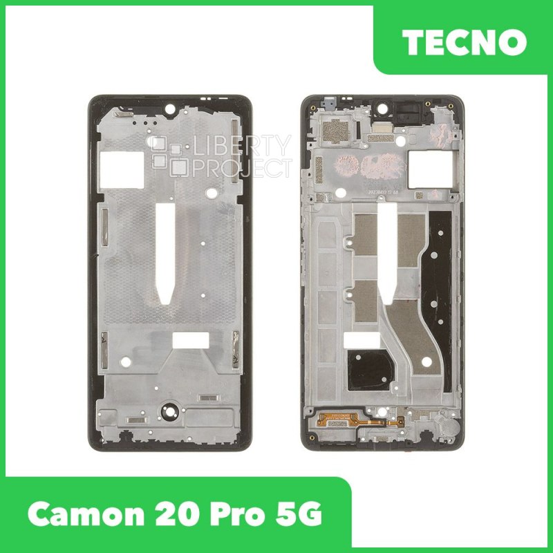 Рамка дисплея для Tecno Camon 20 Pro 5G (CK8n) (черный)