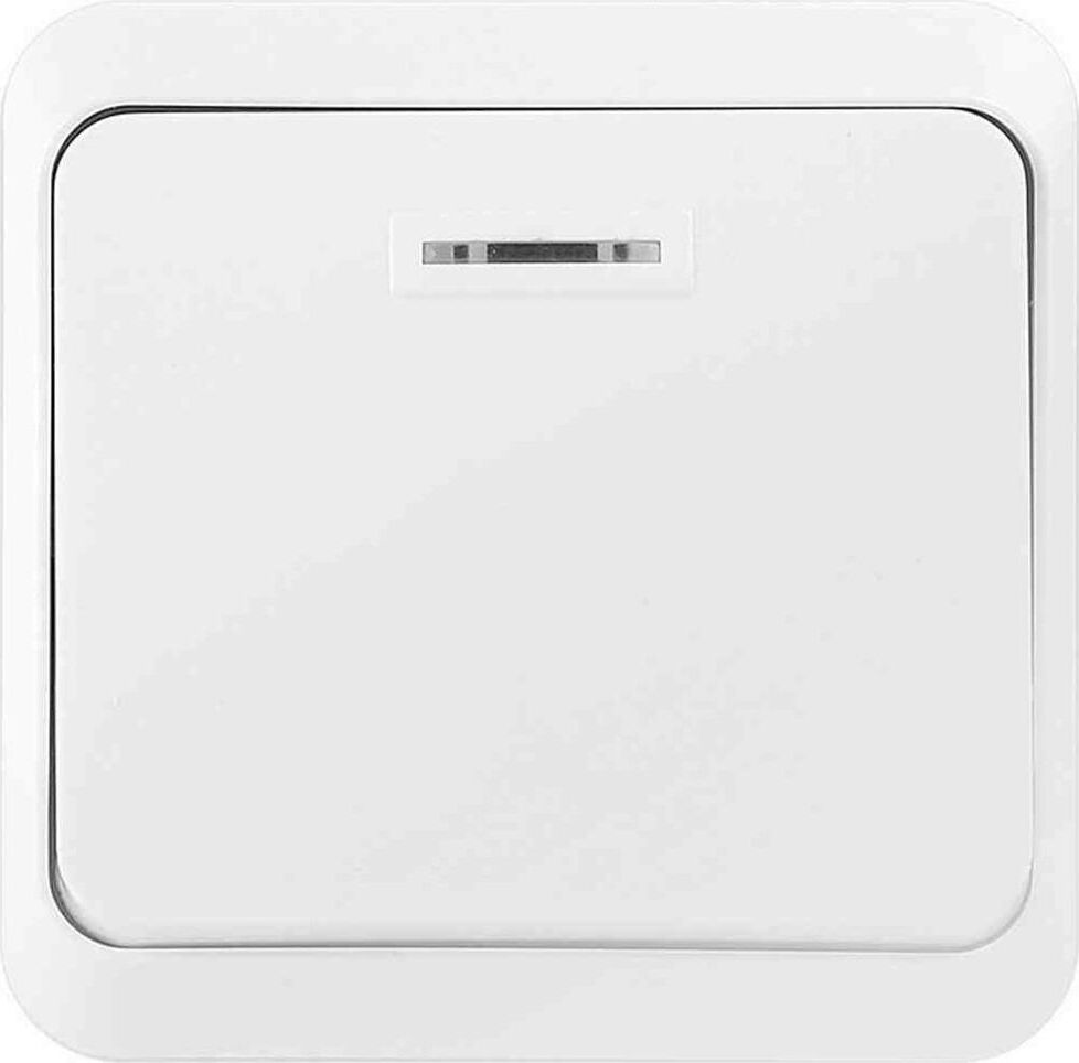 Выключатель SMARTBUY (SBE-03w-10-SW1-1) Юпитер, 1-клавишный, белый