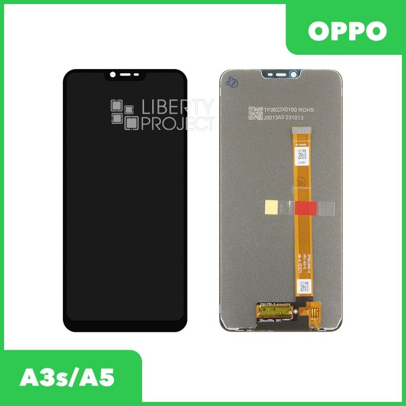 LCD дисплей для Oppo A3s (CPH1803)/A5 (CPH1809) с тачскрином (черный) OR LCD