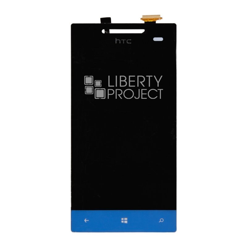 LCD дисплей для HTC Windows Phone 8s A620e с тачскрином, 1-я категория (синий)