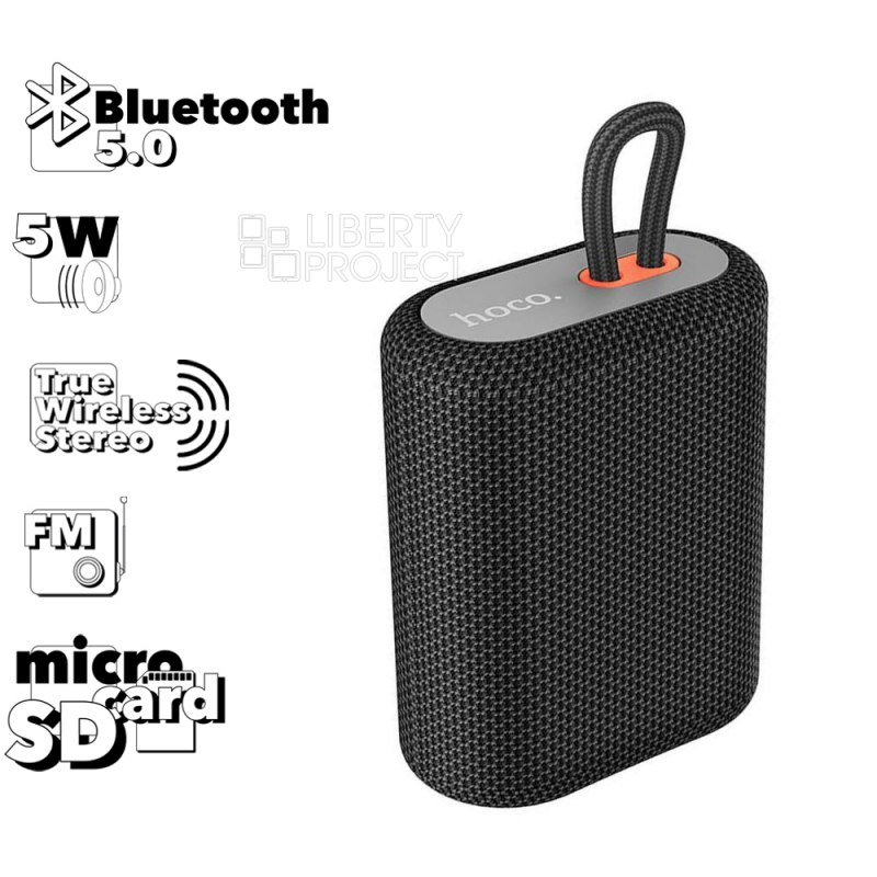 Bluetooth колонка HOCO BS47 Uno BT5.0, 5W, TWS/FM/microSD (черный)