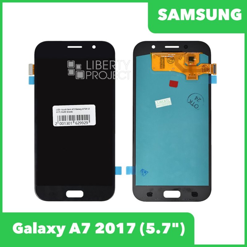 LCD дисплей для Samsung Galaxy A7 2017 SM-A720 в сборе с тачскрином OLED (черный)