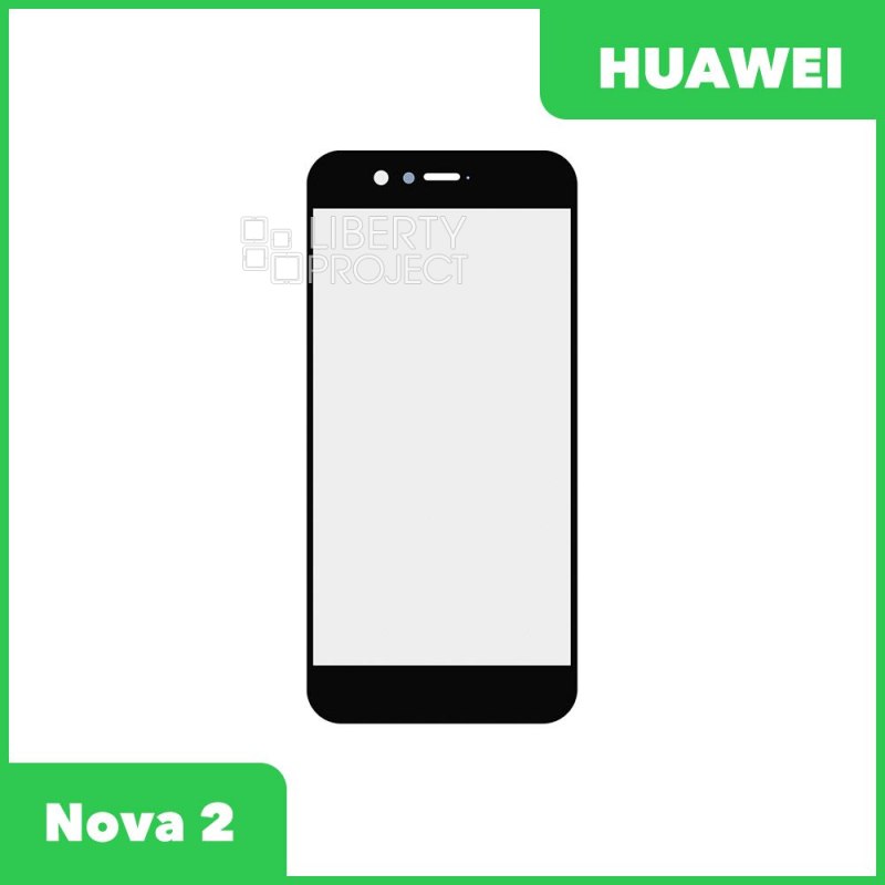 Стекло + OCA плёнка для переклейки Huawei Nova 2 (5") (PIC-LX9) (черный)
