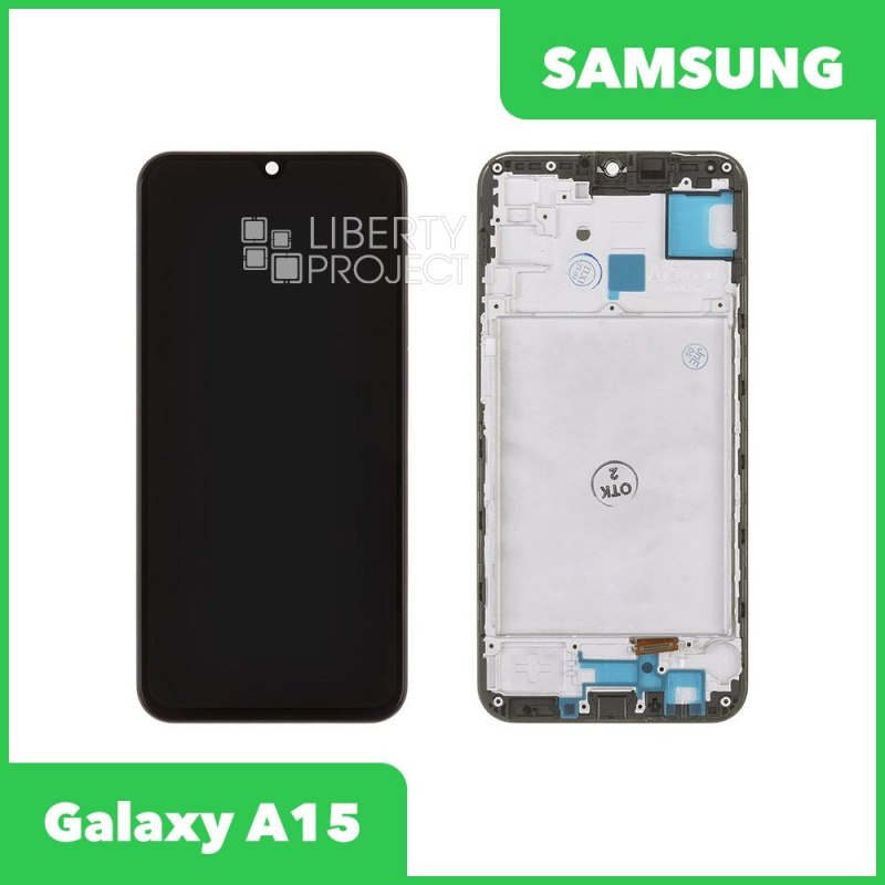LCD дисплей для Samsung Galaxy A15 SM-A155 в сборе в рамке incell (черный) XJE HD+